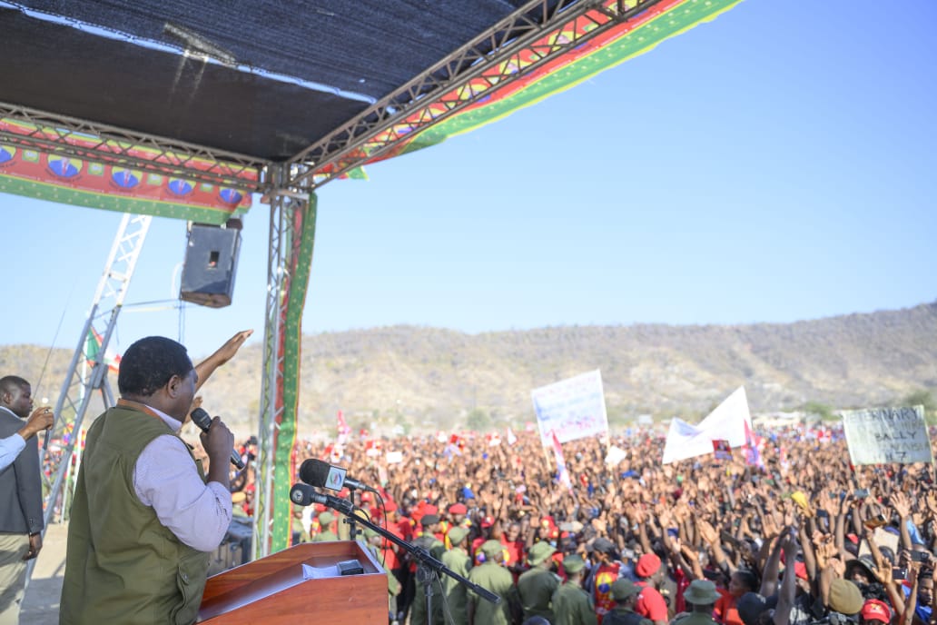 Hichilema pledges development for Sinazongwe, asks for UPND vote in Aug. 13 election.