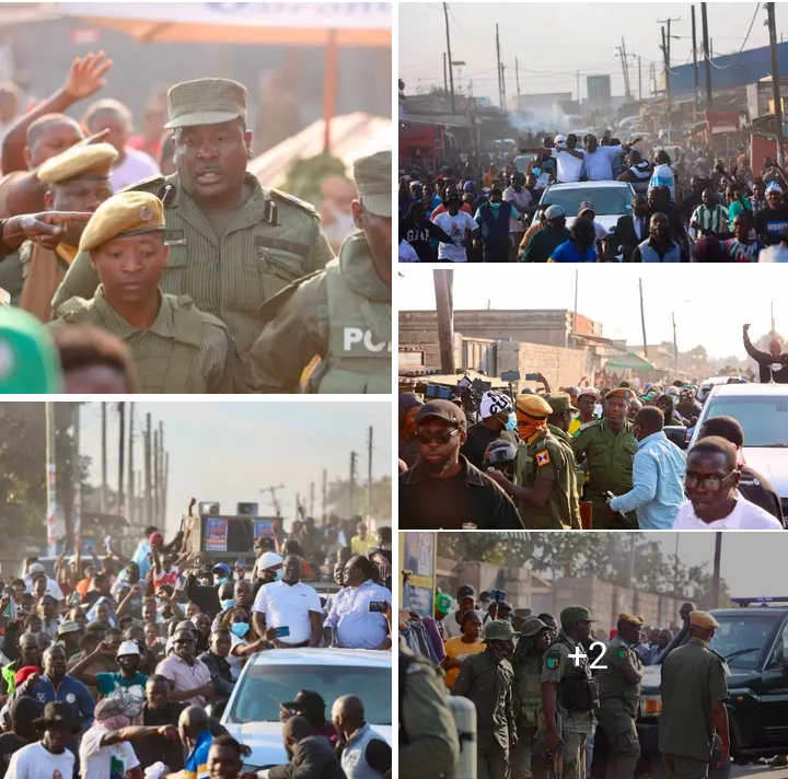 Police Fire Teargas at Peaceful Crowd