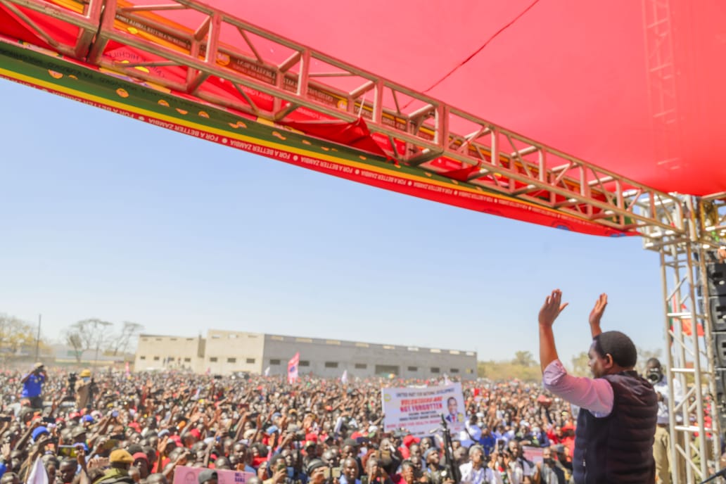 Hichilema urges Kalomo voters to reject ‘those who used to beat you’