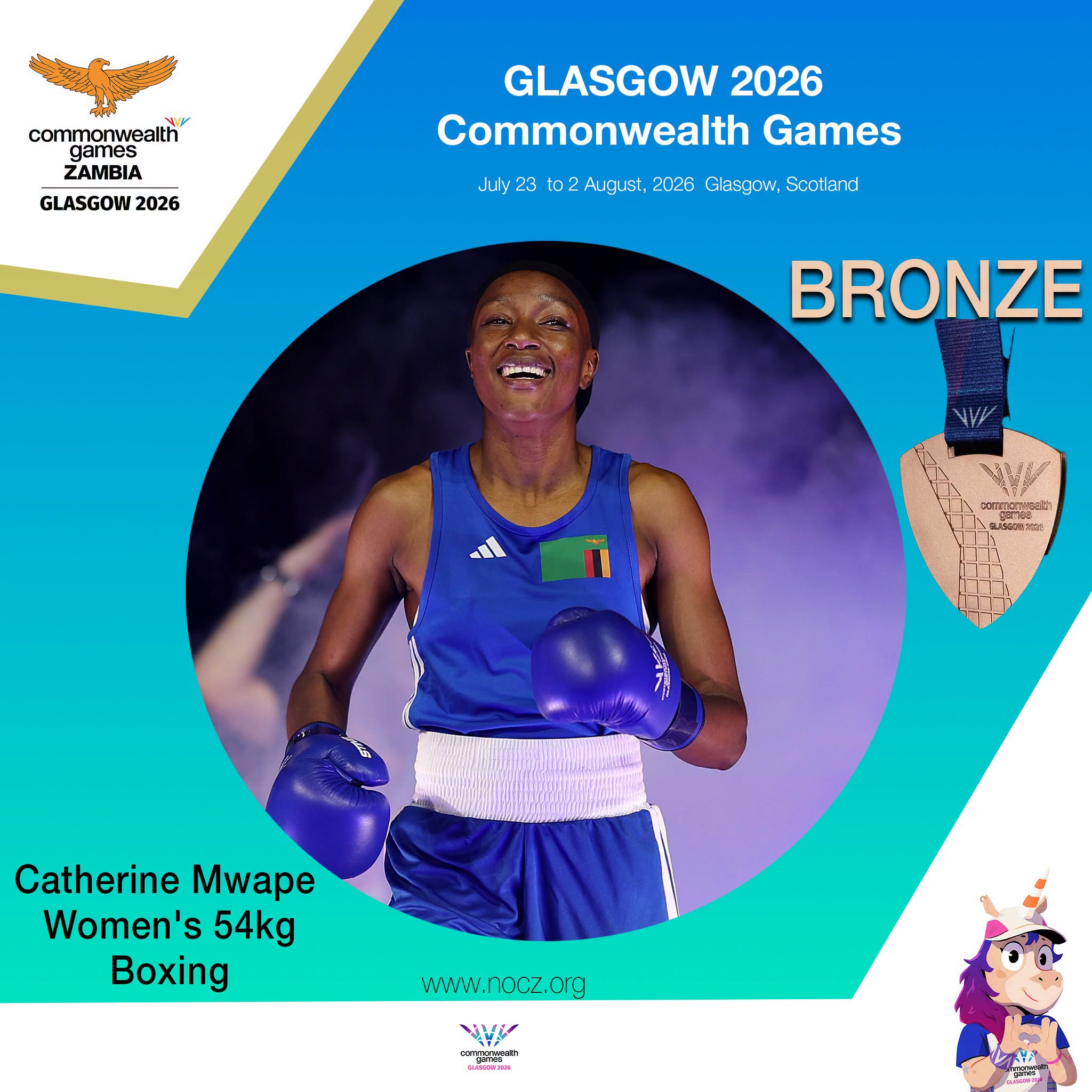 Zambia : Zambia Mints First Two Medals At Glasgow 2026