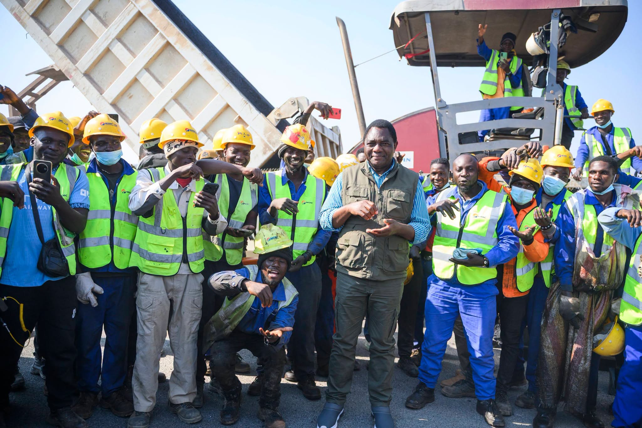 Zambia : Progress On Lusaka- Ndola Dual Carriageway Elates President Hichilema