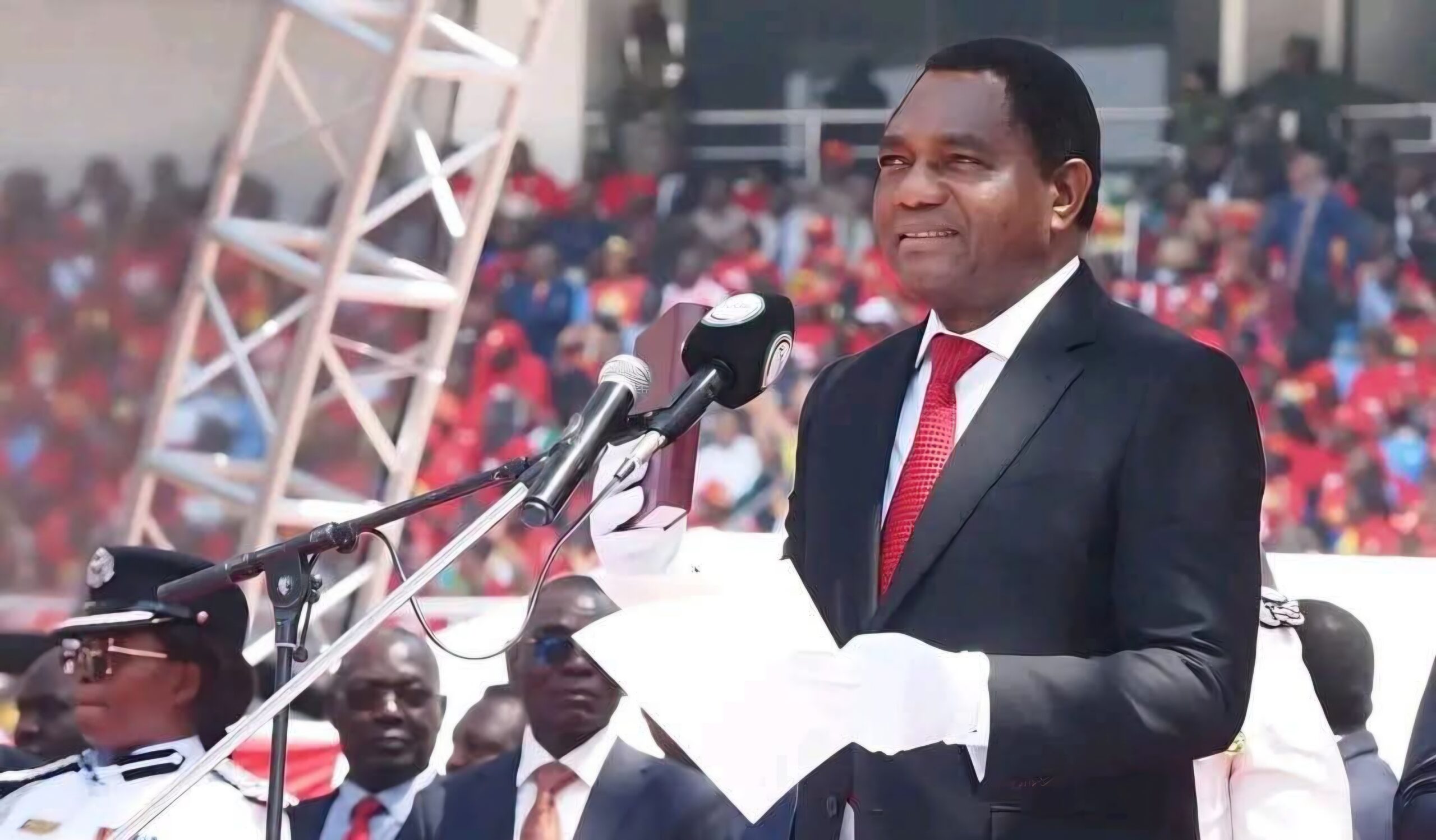 Hichilema extends unity hand to rivals after inauguration