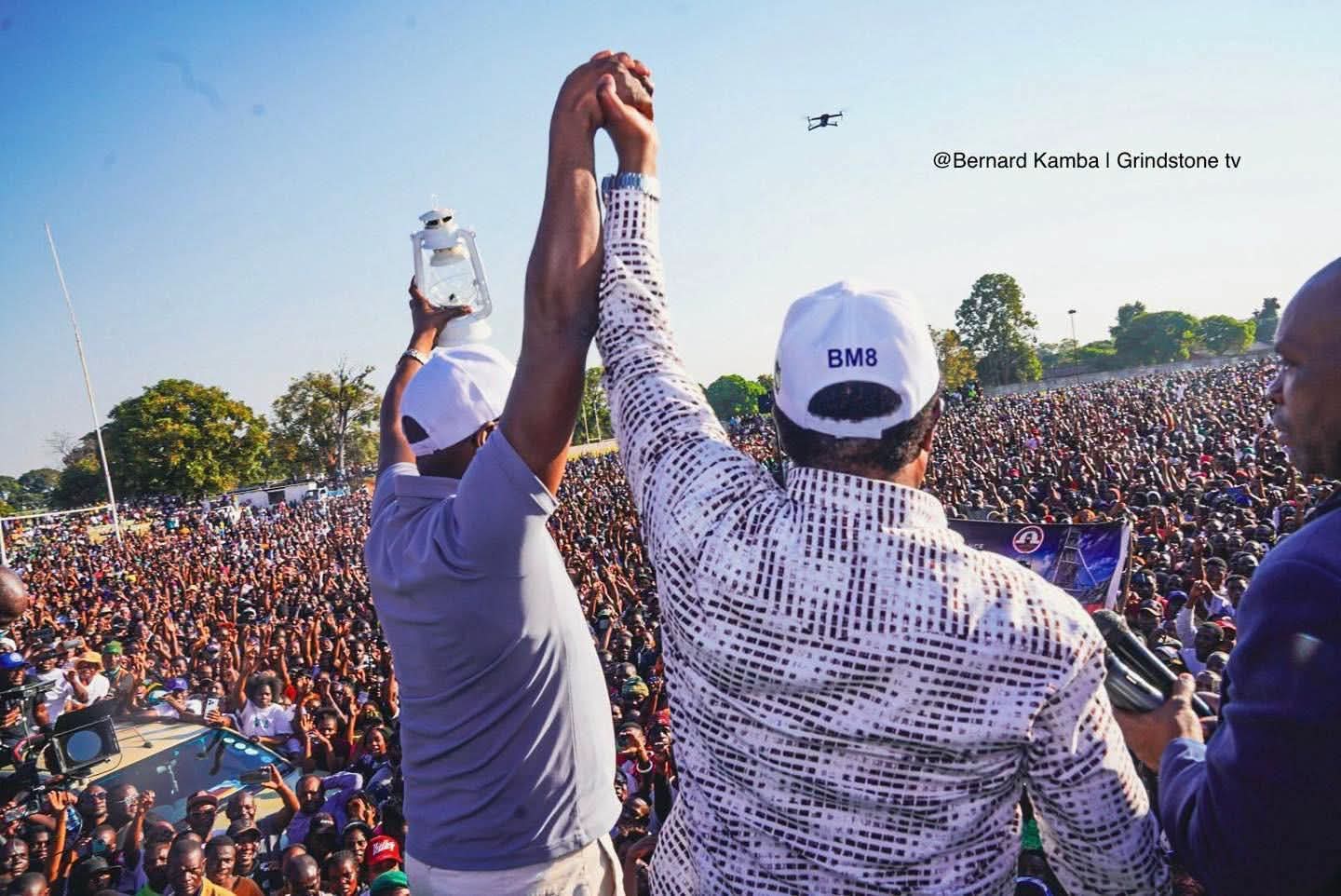Thousands gather in Chansali as Mundubile, Makebi hold a mega rally