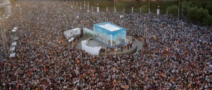 TENS OF THOUSANDS PROTEST AGAINST RISING MIGRATION IN SPAIN