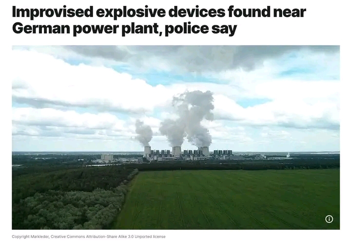 EXPLOSIVES FOUND AT GERMAN POWER HUB AS EUROPE’S SABOTAGE THREAT GROWS