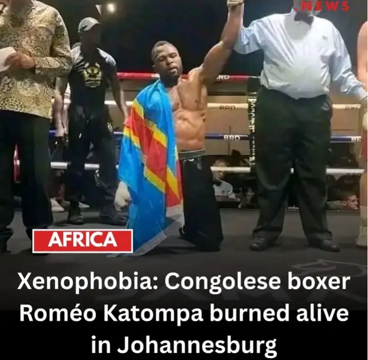 Congolese Boxer burnt alive in South Africa