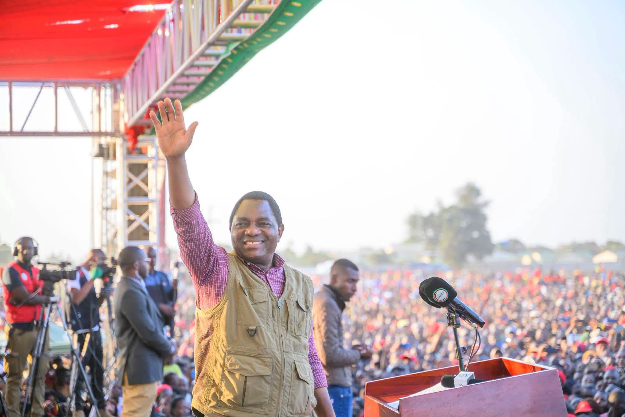 Zambia : Hichilema Pledges Hospital, Roads And Jobs For Mazabuka