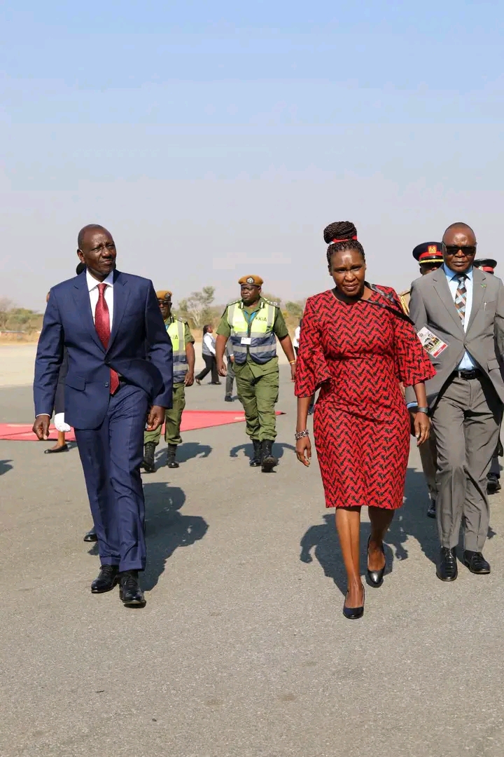 Kenya’s President William Ruto Arrives Zambia For President-Elect Hakainde Hichilema’s Inauguration Ceremony