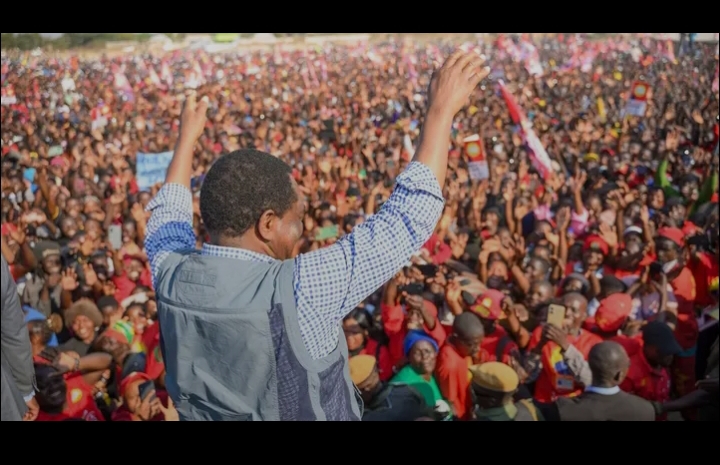 Hichilema targets five million votes as thousands rally in Kalomo