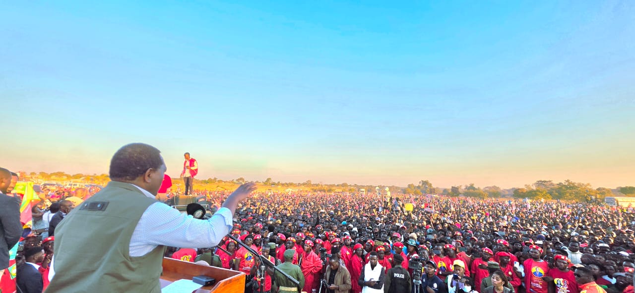 Hichilema promises development for new Momboshi constituency, urges UPND vote